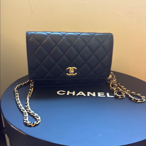 Chanel Black Quilted Leather Bag - Picture 1 of 9